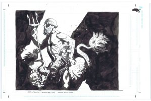 Mike Mignola | Lobster Johnson: the Proteus Club Issue 1 Page Cover | Kwan Chang