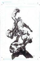 Mike Mignola | hellboy in hell pinup | Kwan Chang